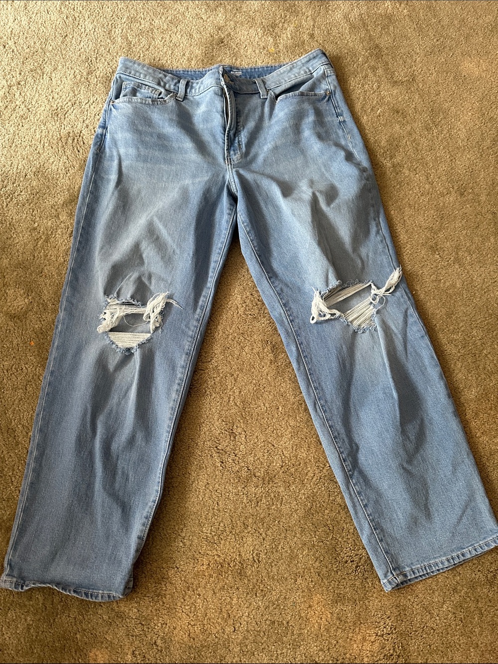 Old Navy High-Rise OG Loose Jeans - Light Blue